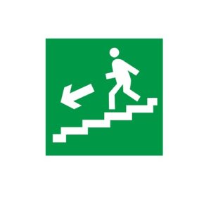 E 14 Направление к эвакуационному выходу по лестнице вниз