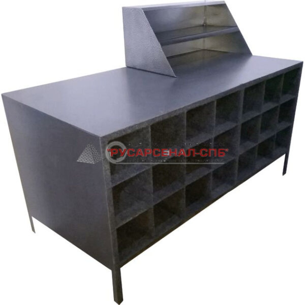 Верстак для обслуживания и ремонта СИЗОД с ячейками под баллоны