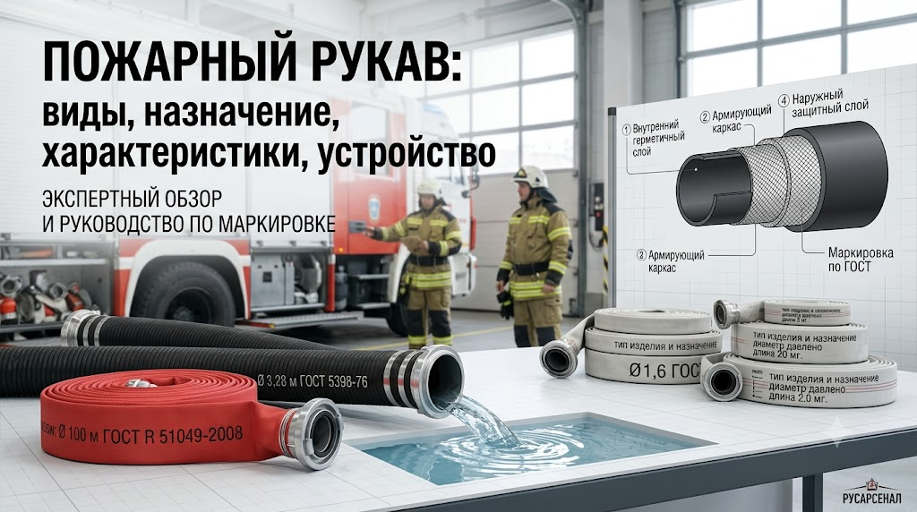 Пожарный рукав: виды, назначение, характеристики и устройство